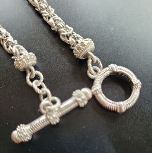 Judith Ripka Toggle Clasp Sterling Necklace